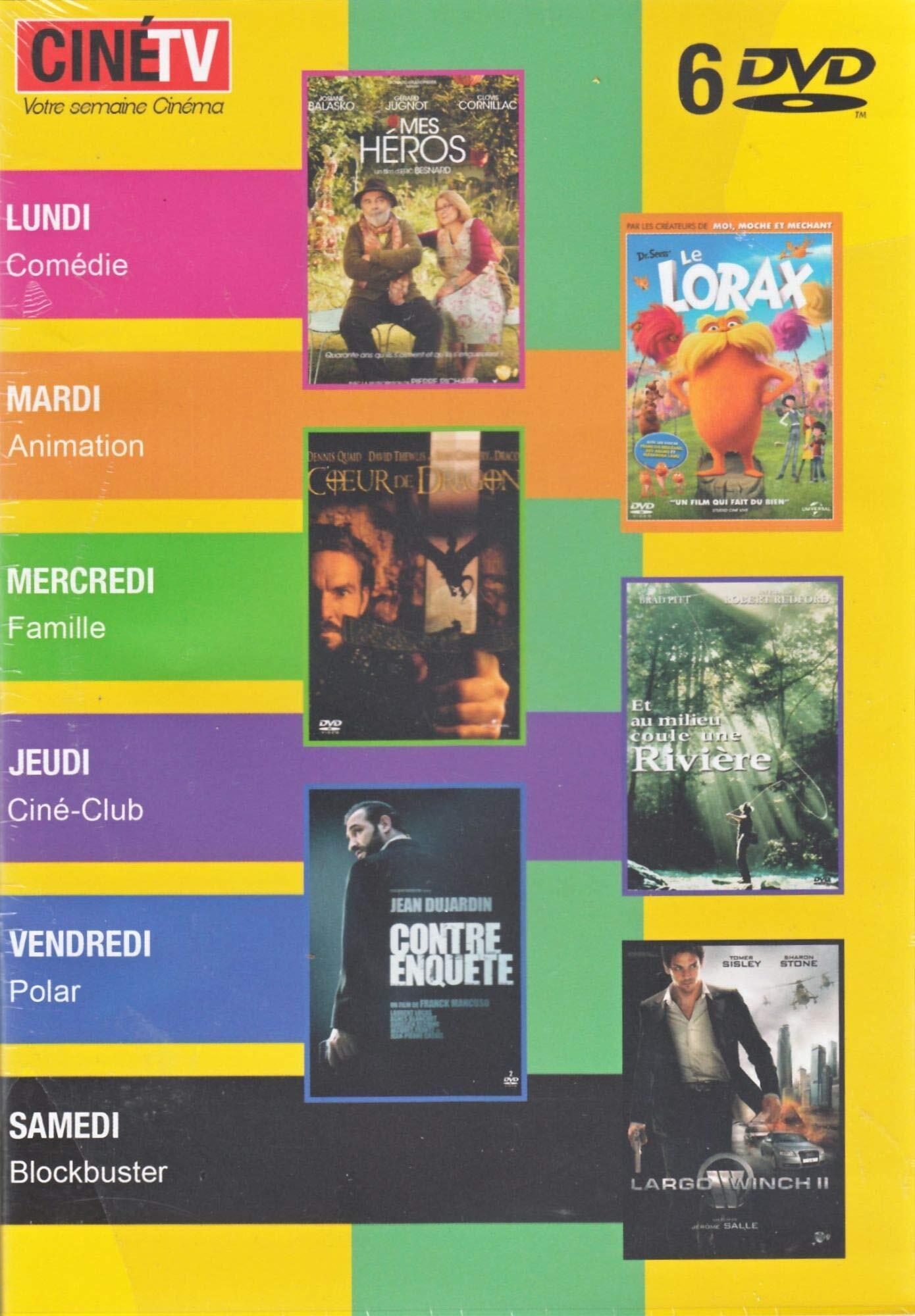 Acheter 6 FILMS 6 DVD: mes heros , le lorax , coeur de dragon , au milieu coule une riviere, contre enquete, largo winch 2 État correct - 15,56 € 6 FILMS 6 DVD: mes heros , le lorax , coeur de dragon , au milieu coule une riviere, contre enquete, largo winch 2 État correct - reconditionné disponible sur Label Emmaüs